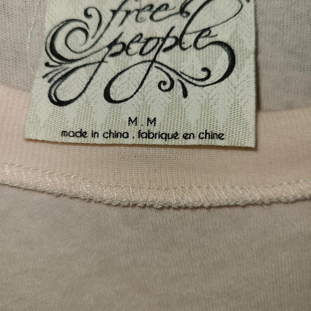 Free People Women's Still Got It Tee in Pink Flowy Girly Cottagecore Top Medium - Picture 5 of 9